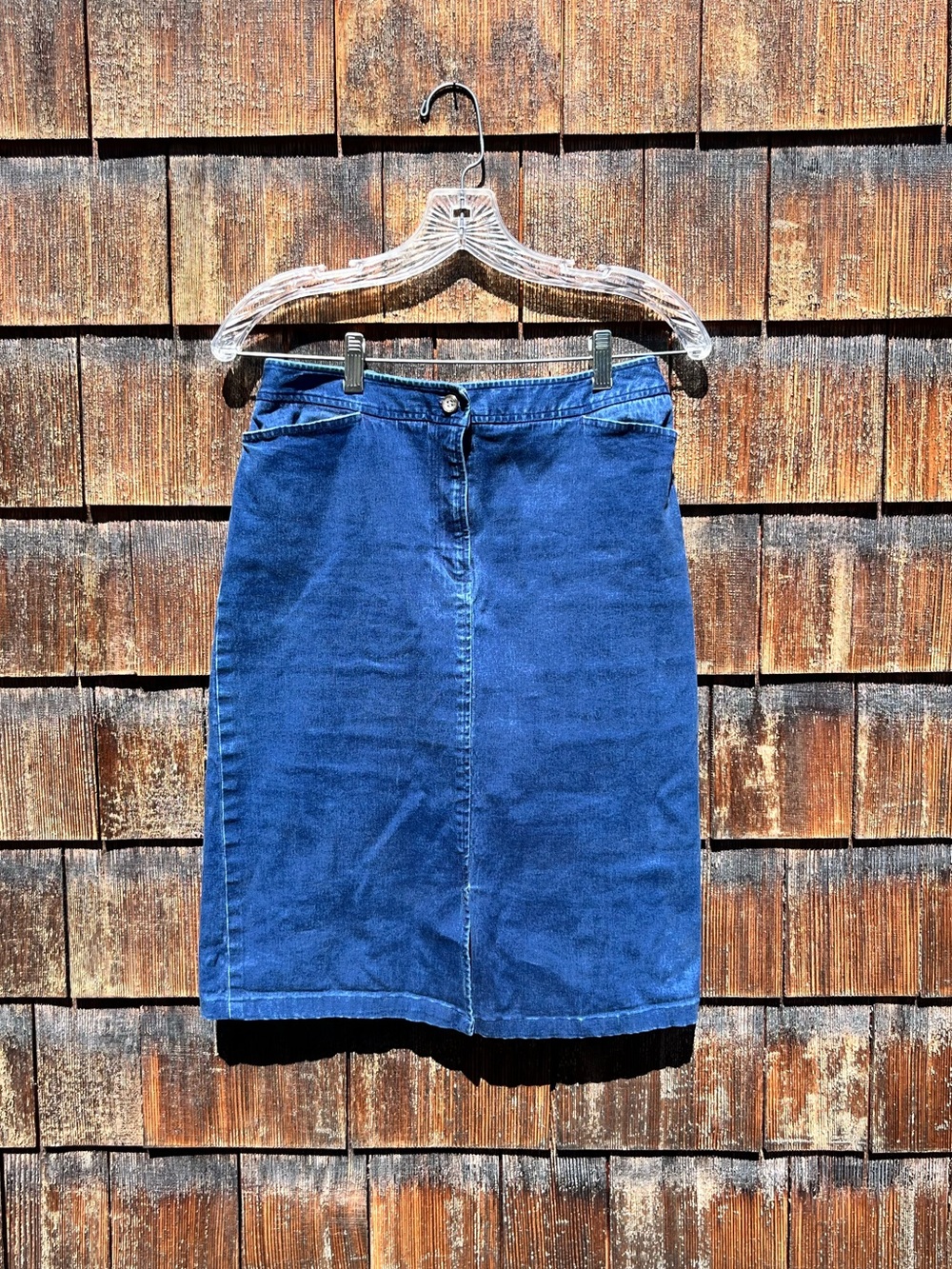 Jones New York Classic Stretch Denim Skirt, Size 6